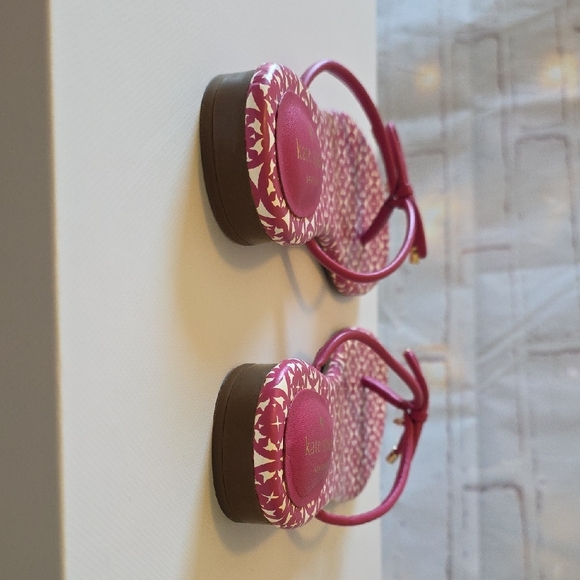 kate spade Pink Patterned Bow-Accent Sandals - Picture 5 of 5